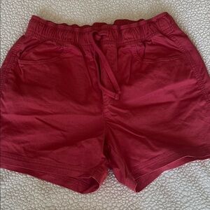 Eddie Bauer Red Drawstring Women's Shorts